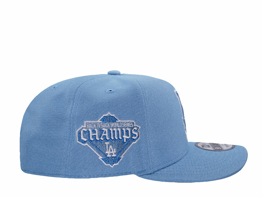 New Era Los Angeles Dodgers World Series 2025 Sky Blue Prime Edition 9Fifty A Frame Snapback Cap