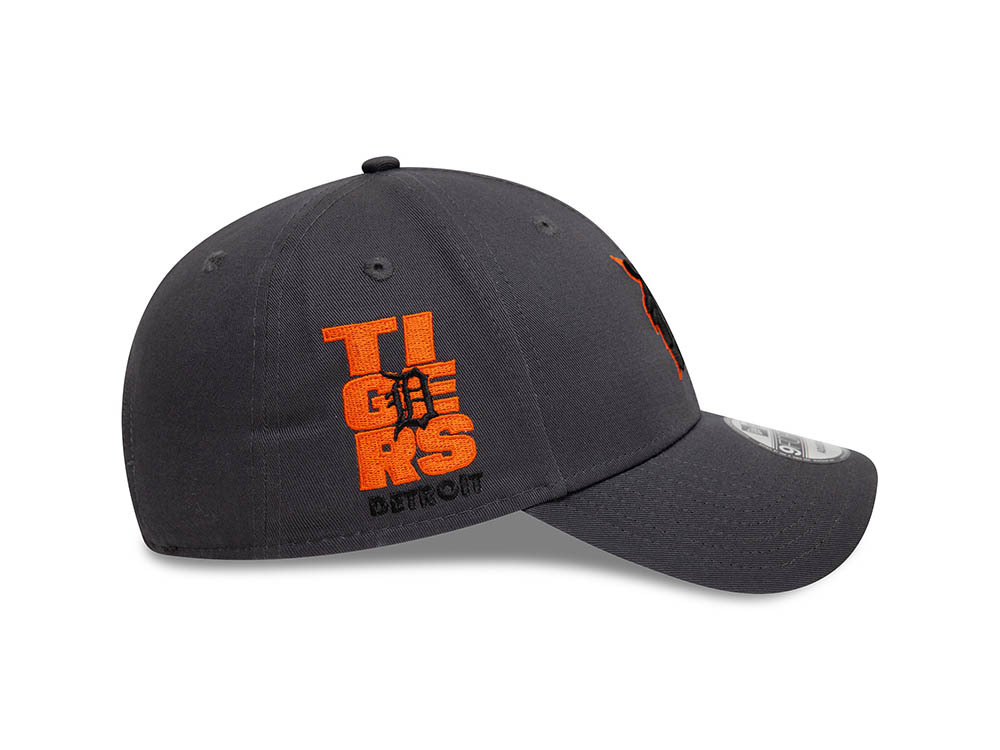 New Era Detroit Tigers MLB Patch Gray 9Forty Strapback Hat