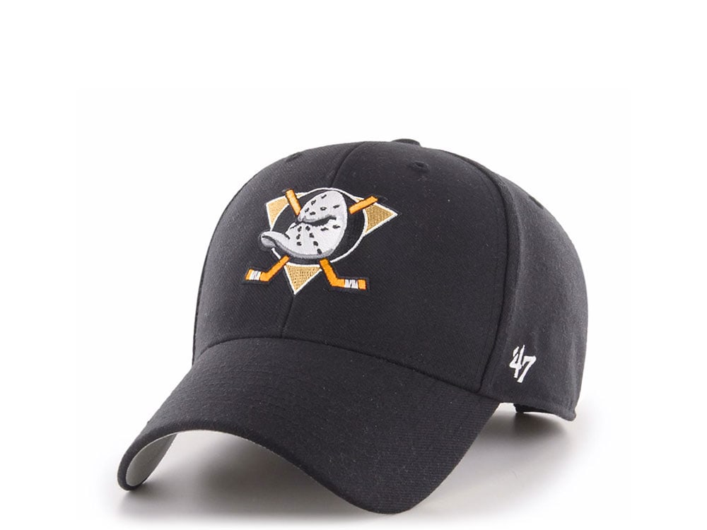 47brand Anaheim Ducks Classic Black Snapback Hat