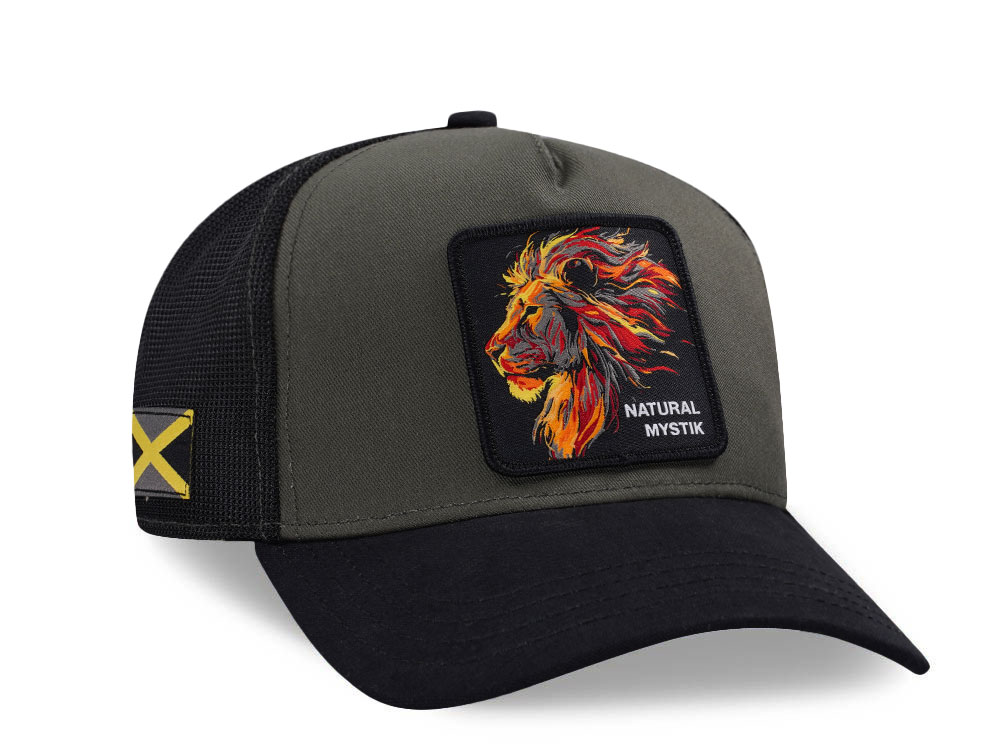 Capslab Natrual Mystik Lion Trucker Snapback Cap