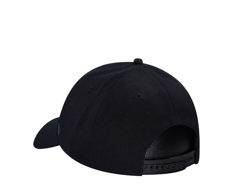 47Brand Los Angeles Dodgers Black Navy Black MVP Snapback Hat