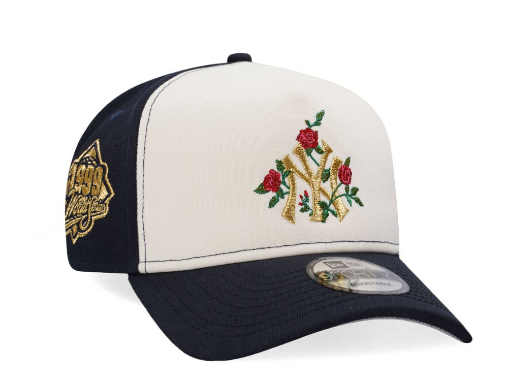 New Era New York Yankees World Series 1999 Gold Navy Two Tone 9Forty A Frame Snapback Hat