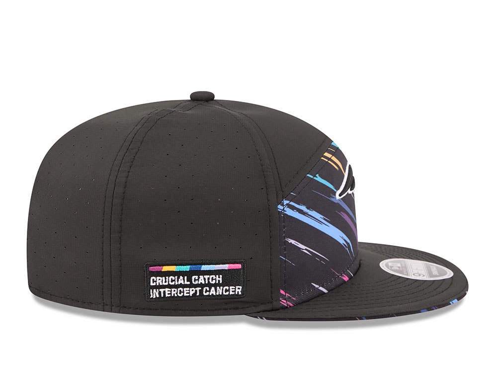 New Era New England Patriots Crucial Catch 2026 Black Edition 9Fifty Split Panel Snapback Cap