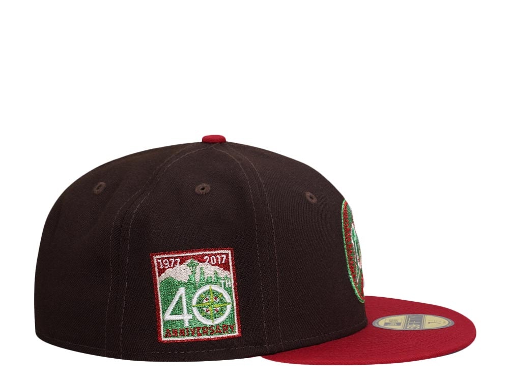 New Era Seattle Mariners 40th Anniversary Finest Metallic Two Tone Edition 59Fifty Fitted Hat