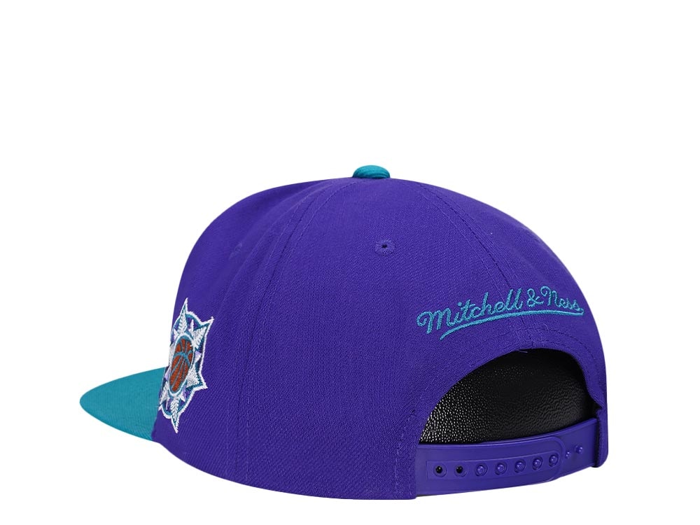 Mitchell & Ness Utah Jazz Logo Blur Hardwood Classic Snapback Hat