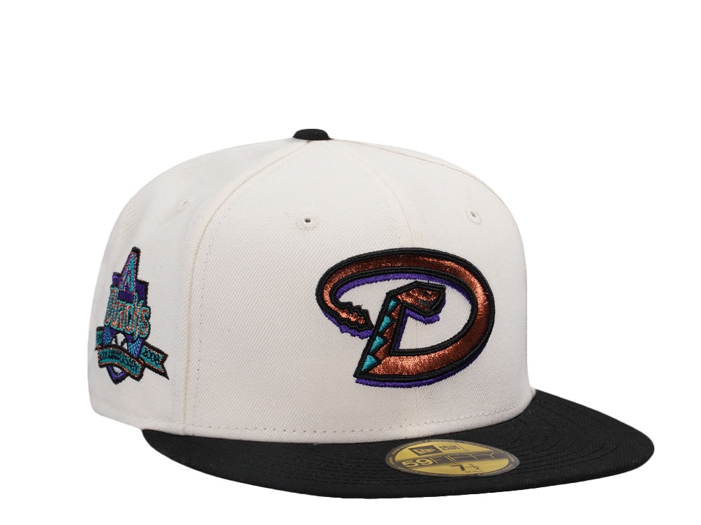 New Era Arizona Diamondbacks 10th Anniversary Chrome Black Two Tone Edition 59Fifty Fitted Hat