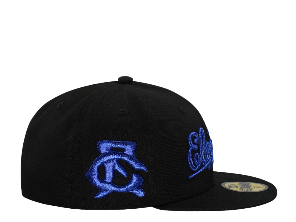 New Era Great Falls Electrics Metallic Blue Edition 59Fifty Fitted Hat