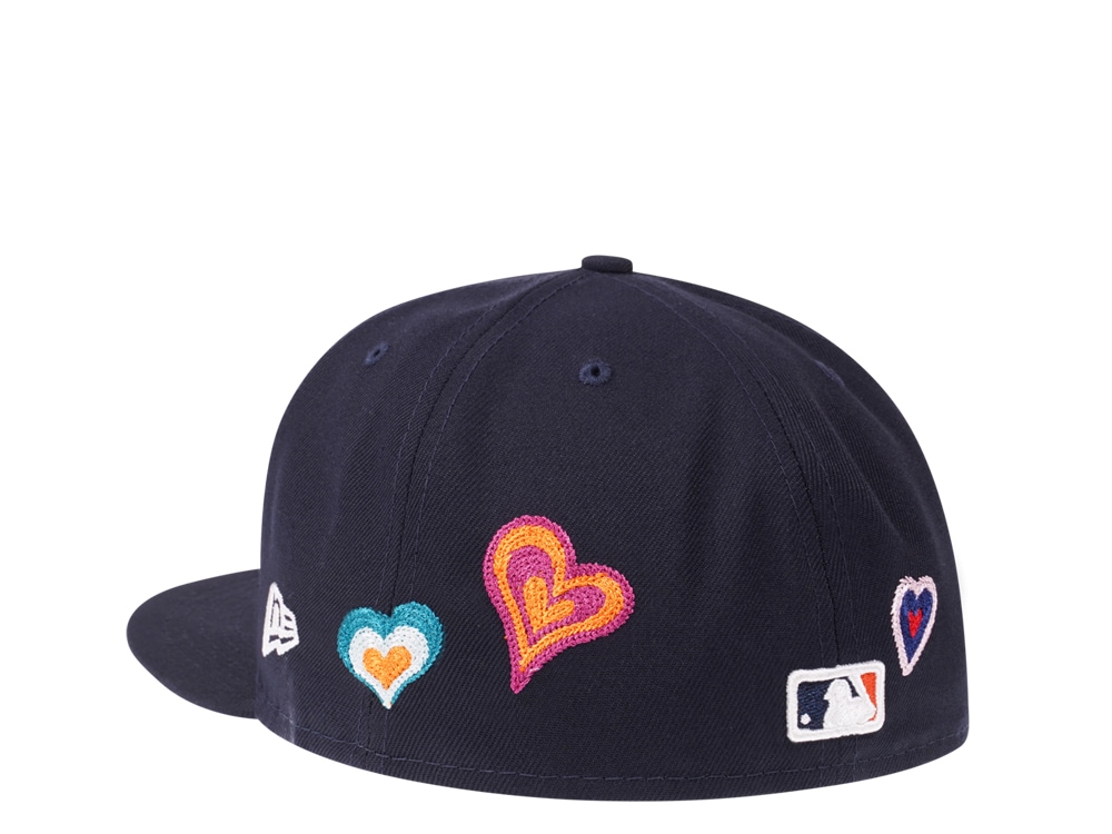 New Era Detroit Tigers Navy Chainstitchheart Edition 59Fifty Fitted Hat