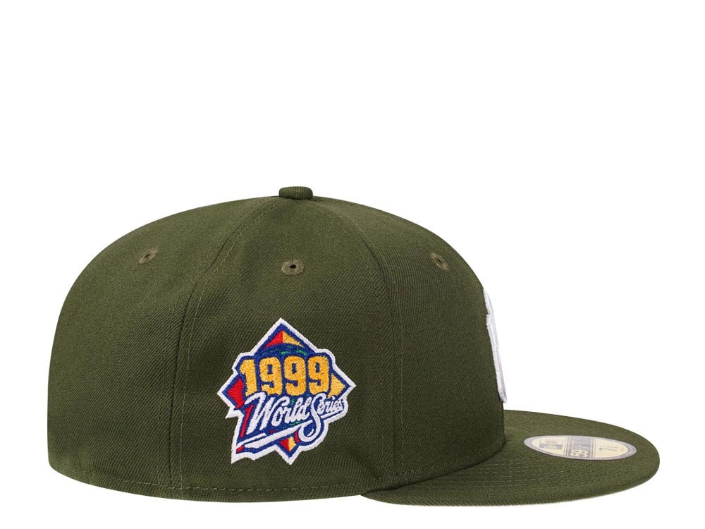 New Era New York Yankees World Series 1999 Rifle Green and Stone Edition 59Fifty Fitted Hat