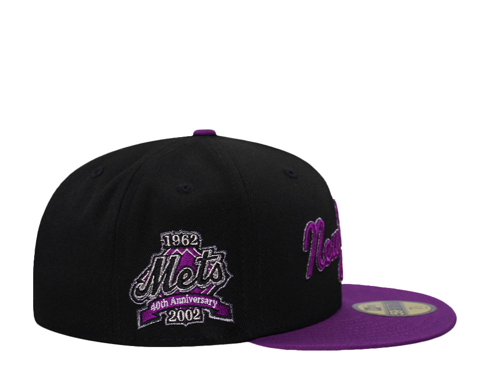 New Era New York Mets 40th Anniversary Purple Two Tone Edition 59Fifty Fitted Cap