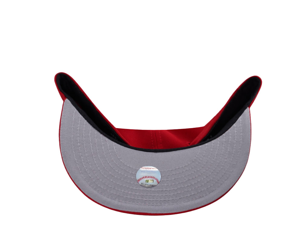 New Era Anaheim Angels All Time Classic Scarlet Edition 59Fifty Fitted Cap