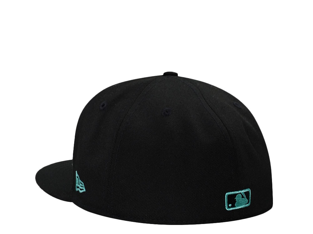 New Era New York Mets Black Tiffany City Connect Edition 59Fifty Fitted Hat