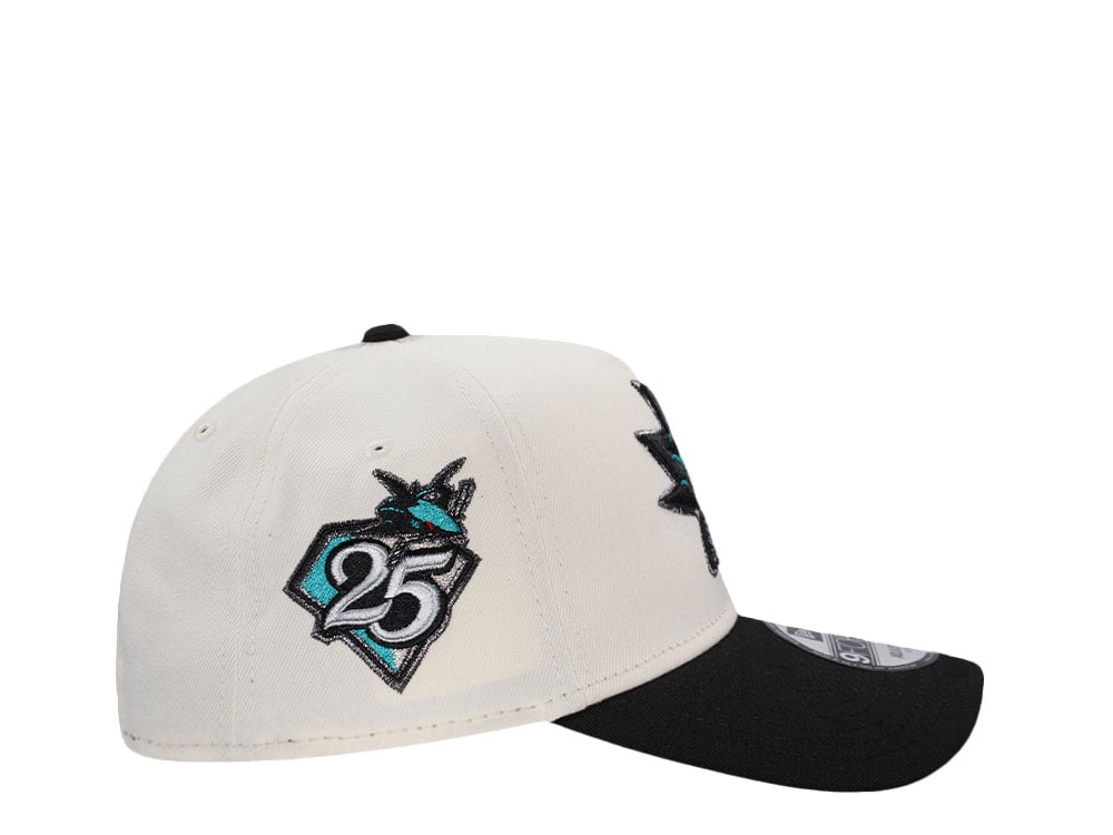 New Era San Jose Sharks 25th Anniversary Chrome Two Tone Edition 9Forty A Frame Snapback Cap