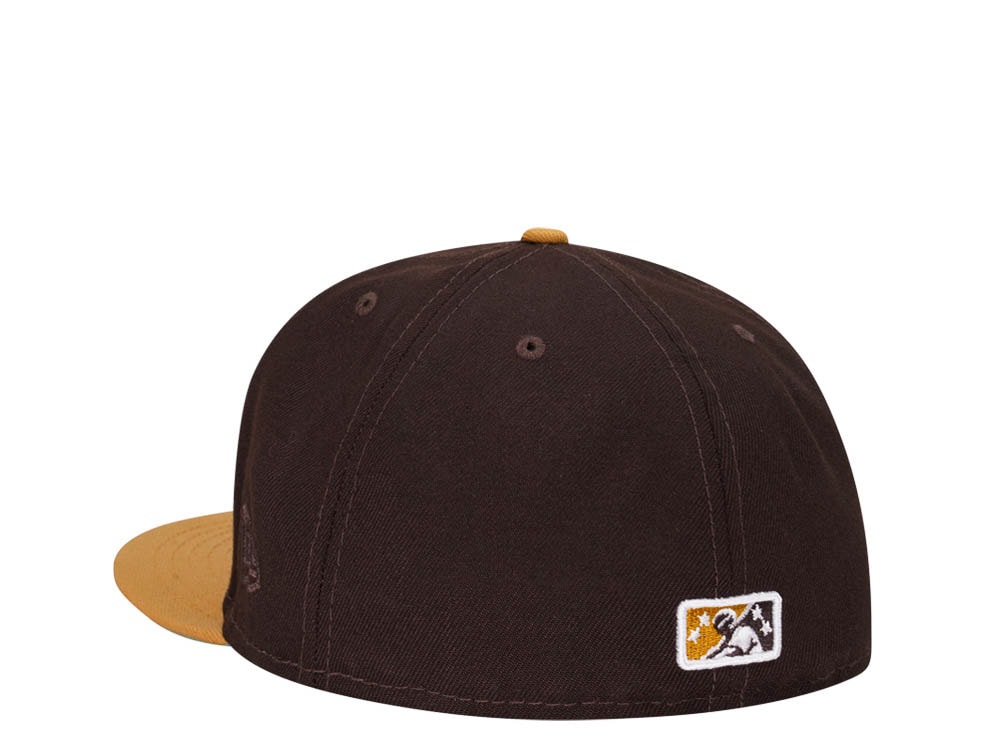 New Era Charleston Riverdogs Chocolate Mint Two Tone Edition 59Fifty Fitted Hat
