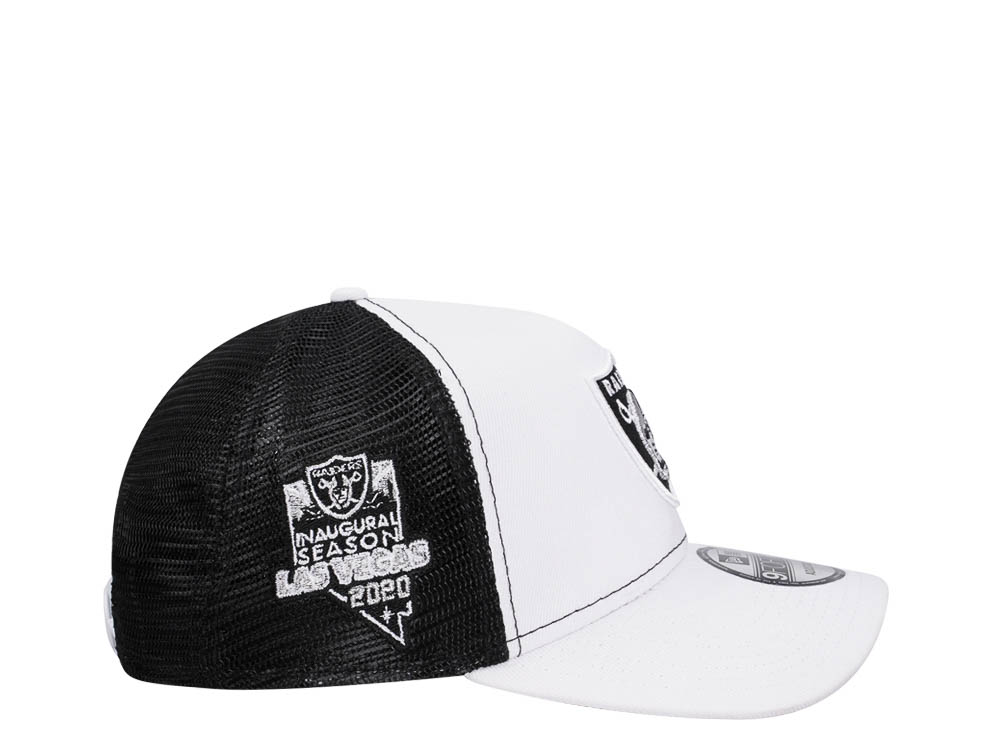 New Era Las Vegas Raiders Inaugural Season 2020 9Forty A Frame Trucker Snapback Hat