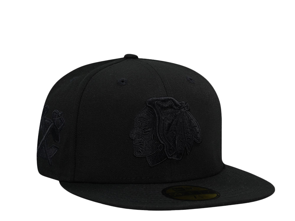 New Era Chicago Blackhaws All Black Edition 59Fifty Fitted Hat