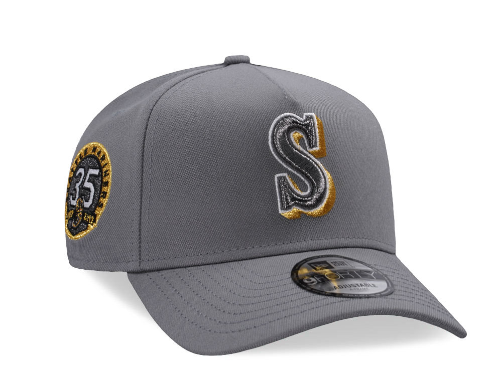 New Era Seattle Mariners 35th Anniversary Gray Edition A Frame 9Forty Snapback Cap