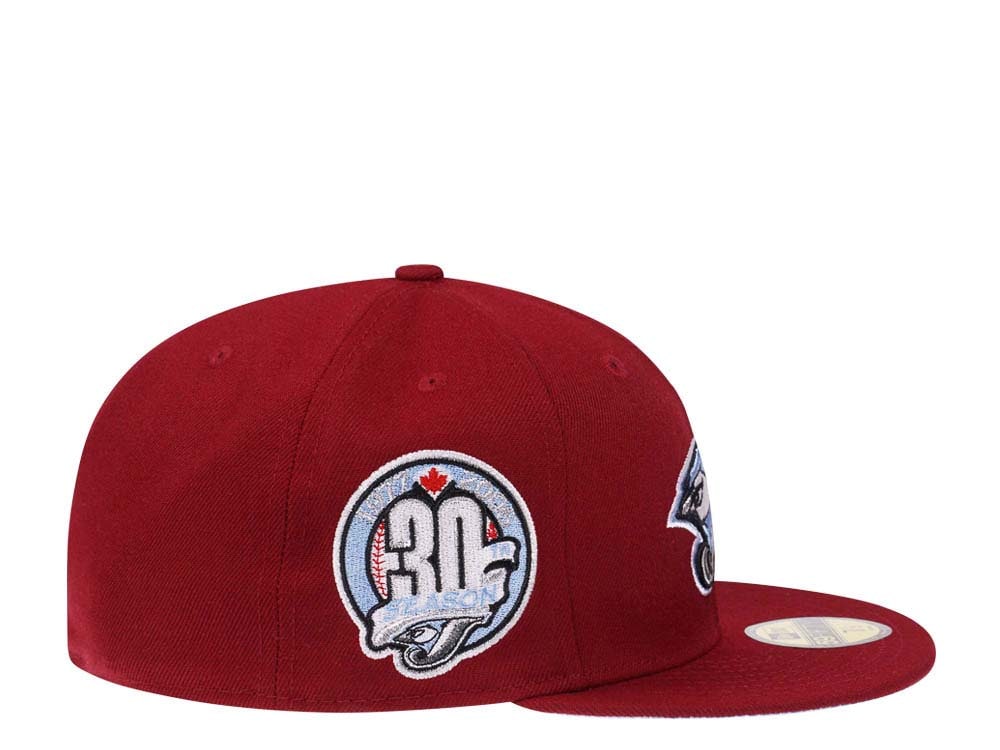 New Era Toronto Blue Jays 30th Season Smooth Red Glacier Blue Paisley Edition 59Fifty Fitted Hat