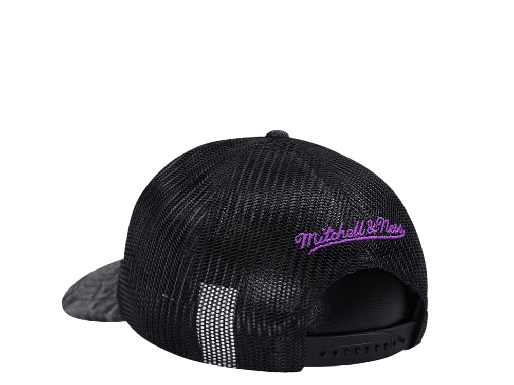 Mitchell & Ness Toronto Raptors Burnt Ends Black Trucker Snapback Hat