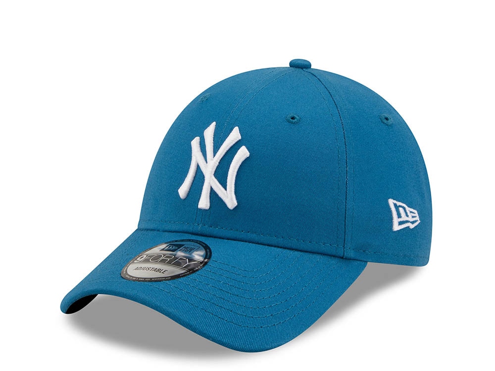 New Era New York Yankees Teal League Essential 9Forty Strapback Hat