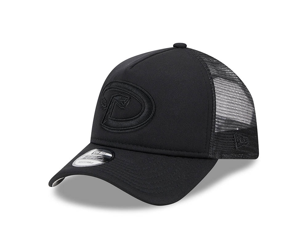 New Era Arizona Diamondbacks Black All Day 9Forty A Frame Trucker Snapback Hat