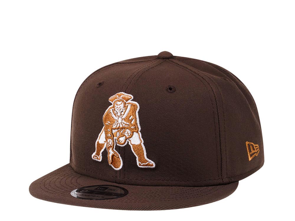 New Era New England Patriots Brown Caramel Edition 9Fifty Snapback Hat