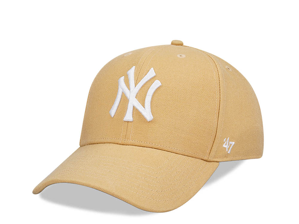 47Brand New York Yankees Light Tan MVP Snapback Hat