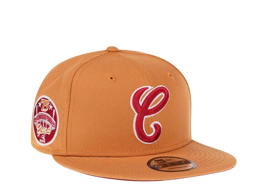 New Era Chicago White Sox 75 Years Comiskey Park Panama Tan Edition 9Fifty Snapback Hat