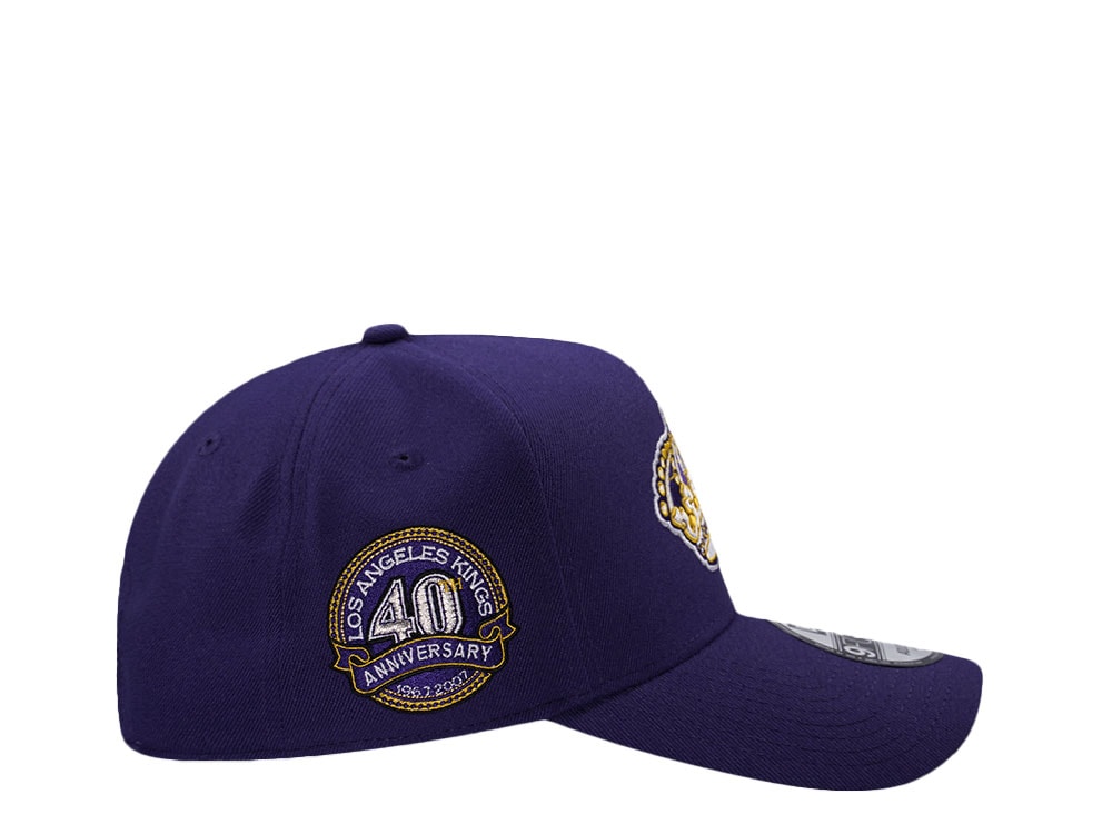 New Era Los Angeles Kings 40th Anniversary Purple Prime Edition 9Forty A Frame Snapback Cap