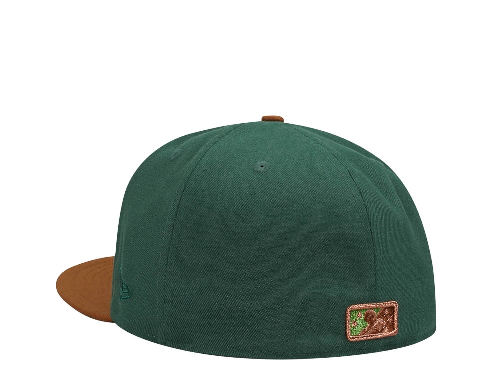 New Era Buffalo Bisons Green Copper Metallic Elite Two Tone Edition 59Fifty Fitted Hat