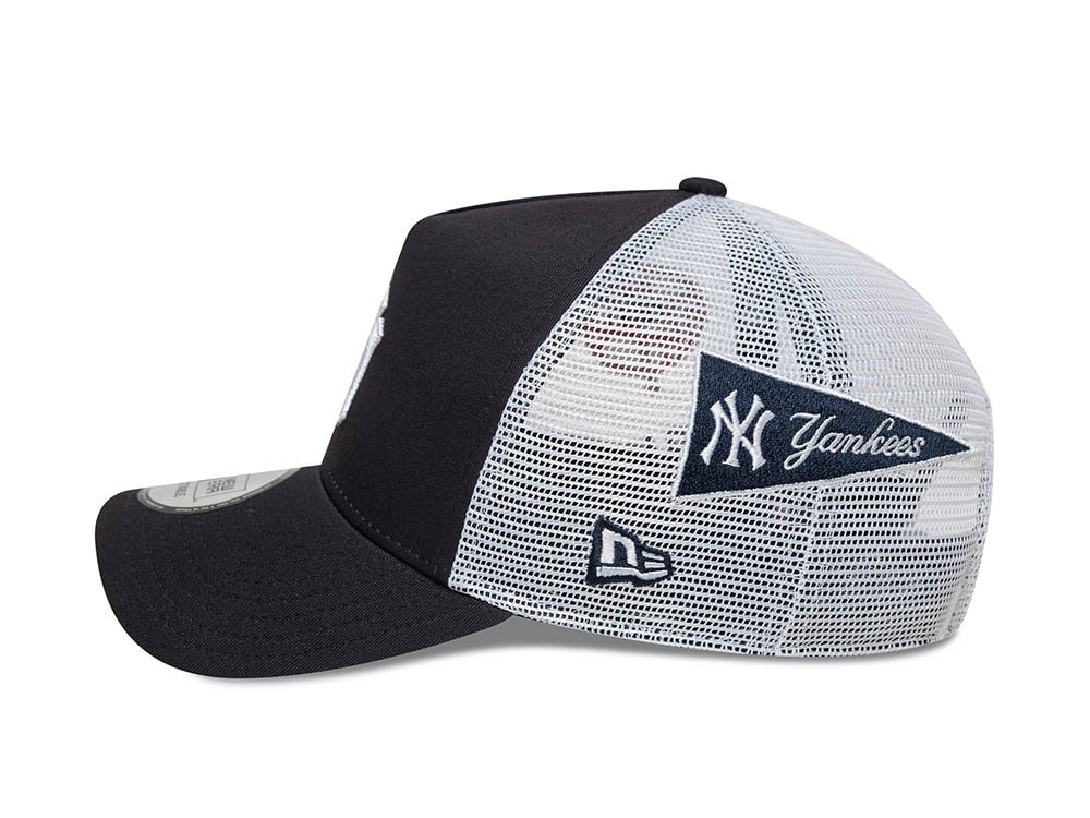 New Era New York Yankees Multi Patch 9Forty A Frame Trucker Snapback Cap
