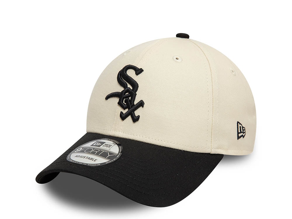 New Era Chicago White Sox Block Two Tone Edition White 9Forty Strapback Hat