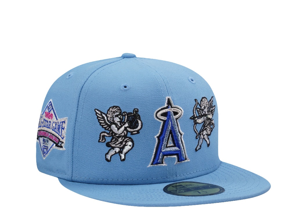 New Era Anaheim Angels All Star Game 1989 Cupids Sky Blue Prime Edition 59Fifty Fitted Cap