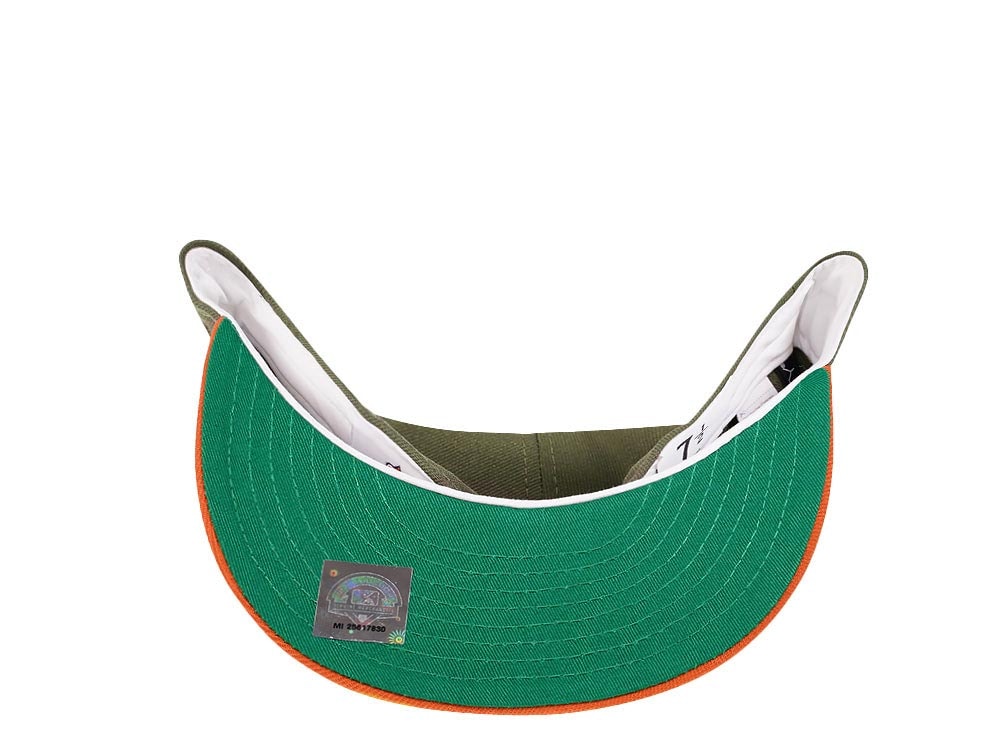 New Era Buffalo Bisons 30 Seasons Olive Metallic Two Tone Prime Edition 59Fifty Fitted Hat