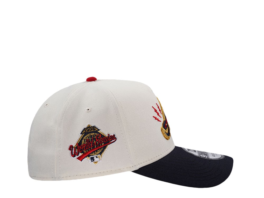 New Era Atlanta Braves World Series 1995 Chrome Two Tone Edition 9Forty A Frame Snapback Cap