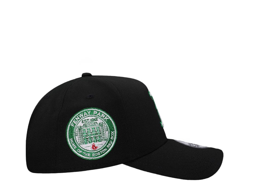 New Era Boston Red Sox Fenway Park Metallic Green Edition 9Forty A Frame Snapback Hat