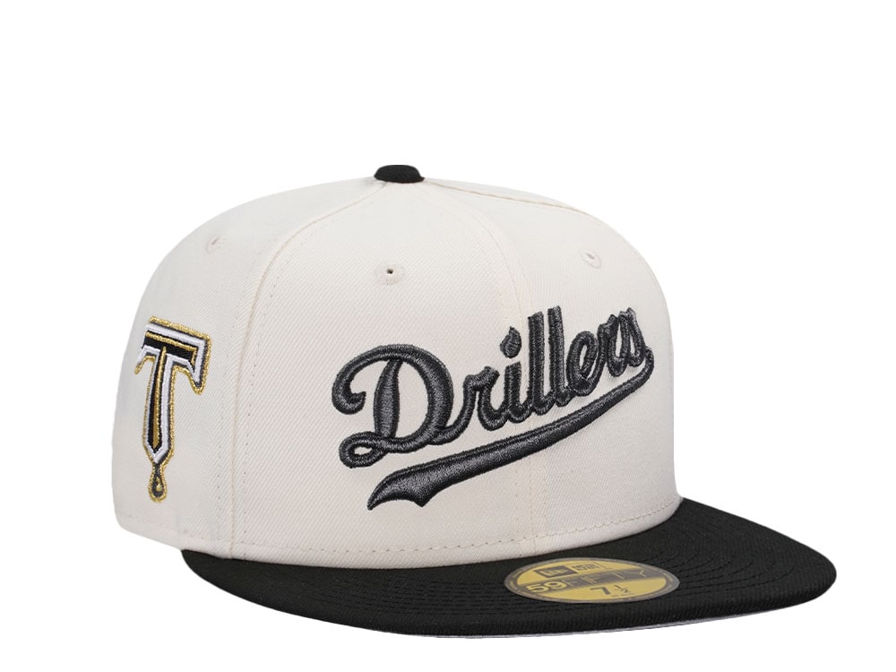New Era Tulsa Drillers Chrome Black Prime Two Tone Edition 59Fifty Fitted Hat