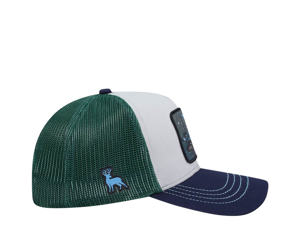 Capslab Fantastic Beasts Forest White Green Blue Trucker Snapback Hat