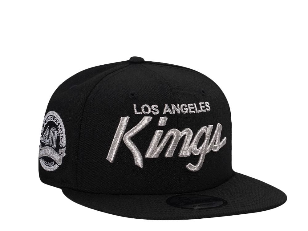 New Era Los Angeles Kings 40th Anniversary Metallic Black Prime Edition 9Fifty Snapback Cap