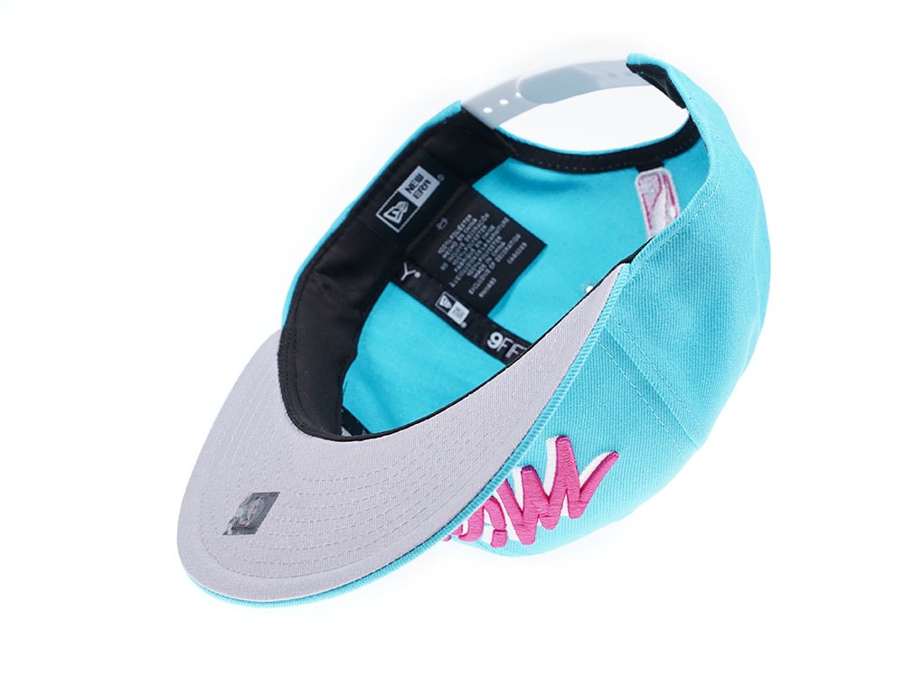 New Era Miami Heat Vice Edition Light Blue 9Fifty Snapback Hat