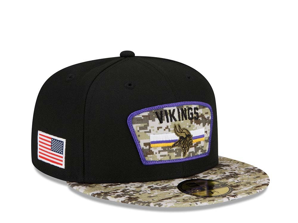 New Era Minnesota Vikings Salute to Service 21 59Fifty Fitted Hat