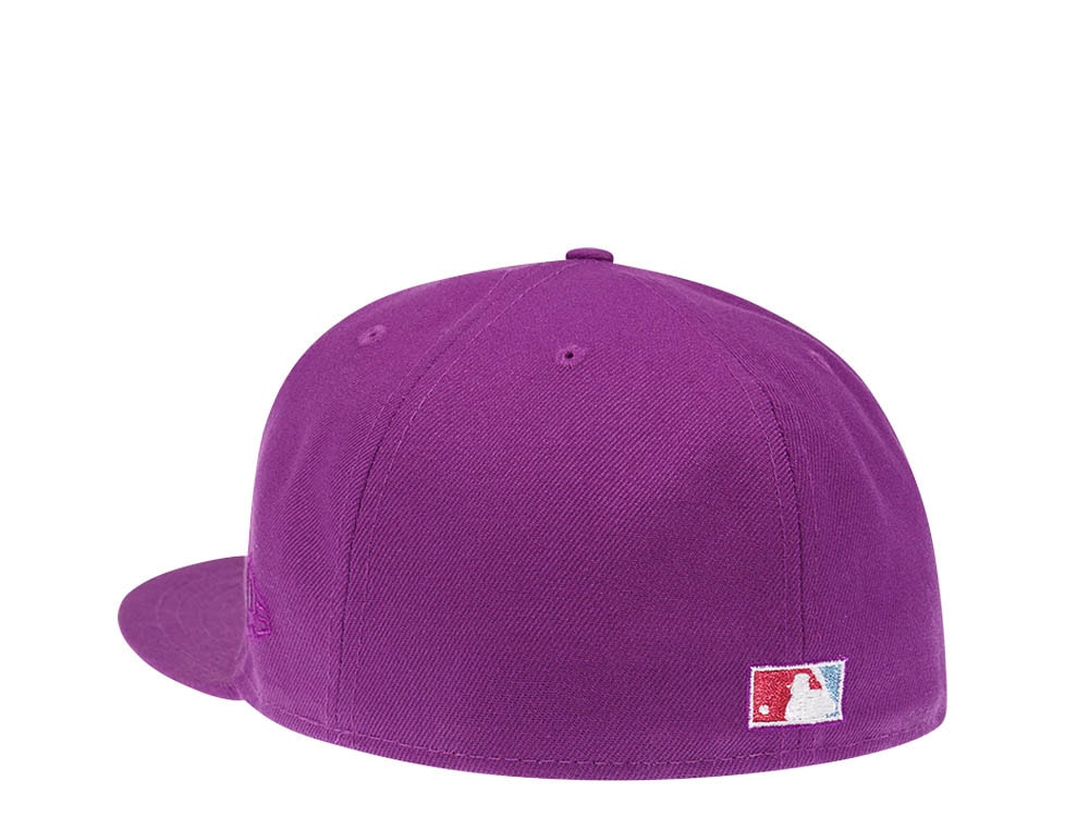 New Era Chicago Cubs World Series 2016 Grape Metallic Suede Elite Edition 59Fifty Fitted Hat