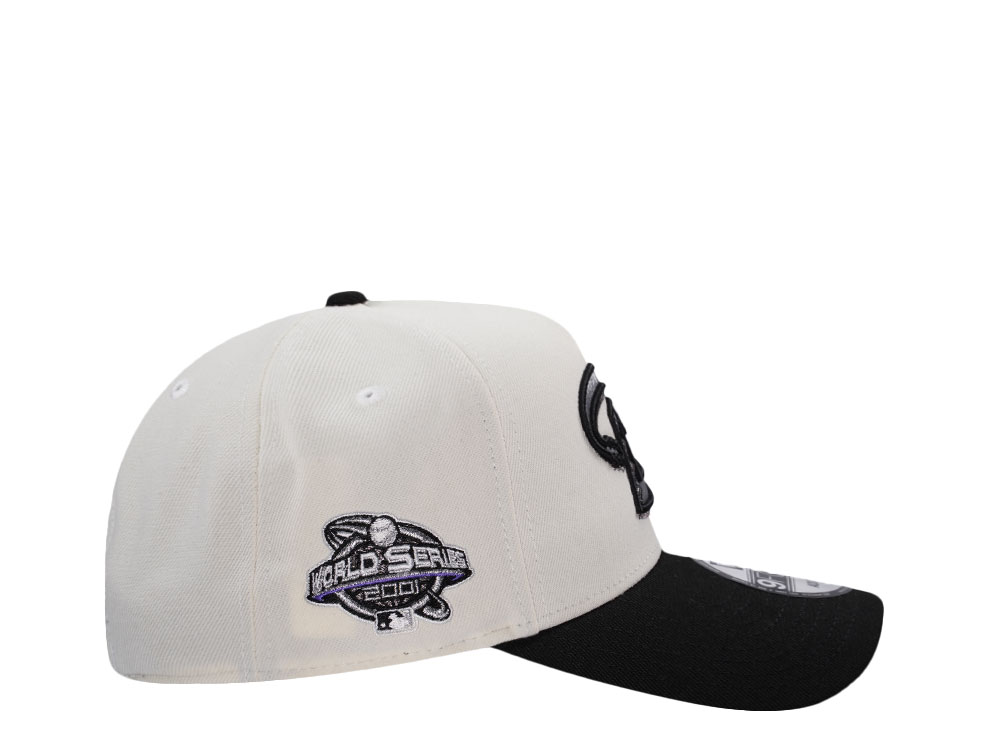 New Era Arizona Diamondbacks World Series 2001 Chrome Two Tone Edition 9Forty A Frame Snapback Cap
