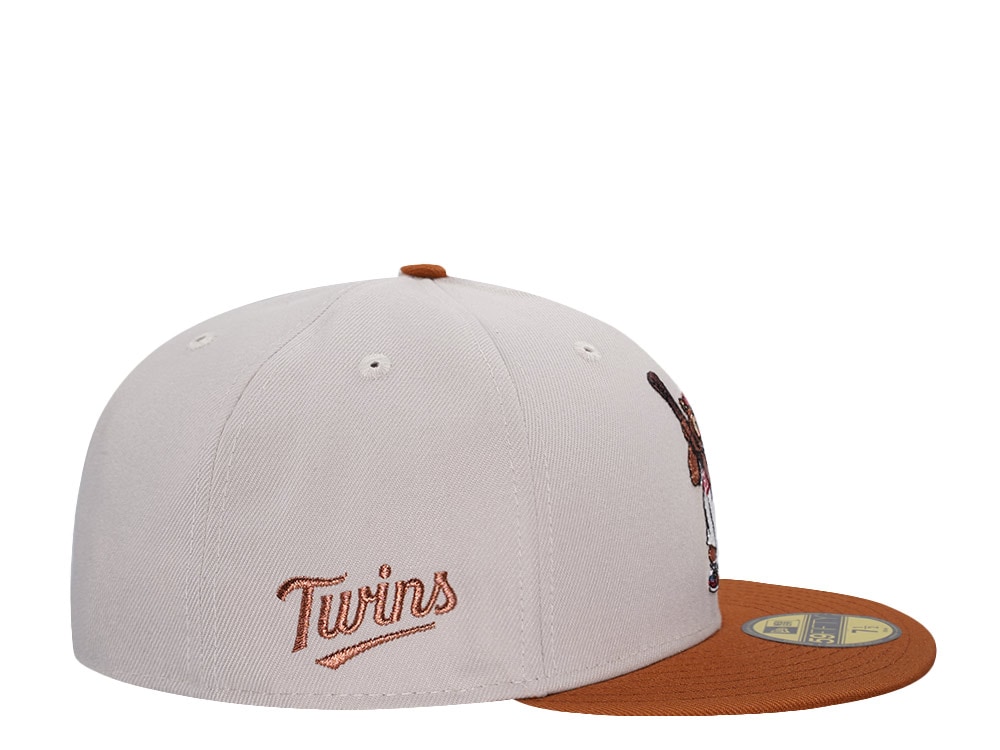 New Era Minnesota Twins Mascot Stone Copper Two Tone Edition 59Fifty Fitted Hat