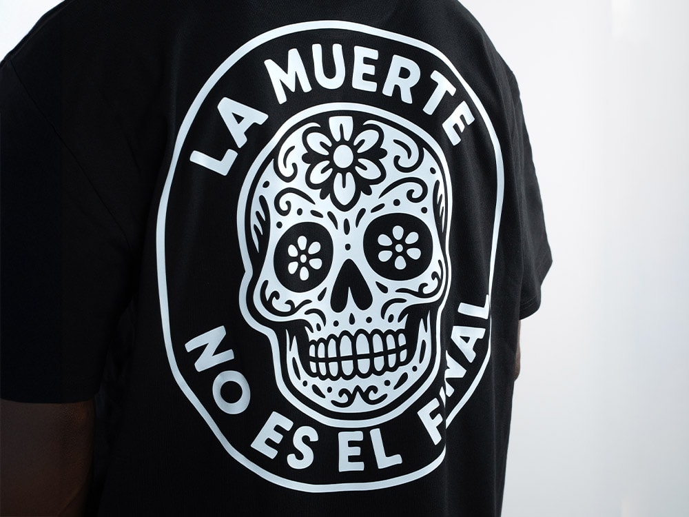 Parallel Union T-Shirt La Muerte Black Skull Oversize Edition