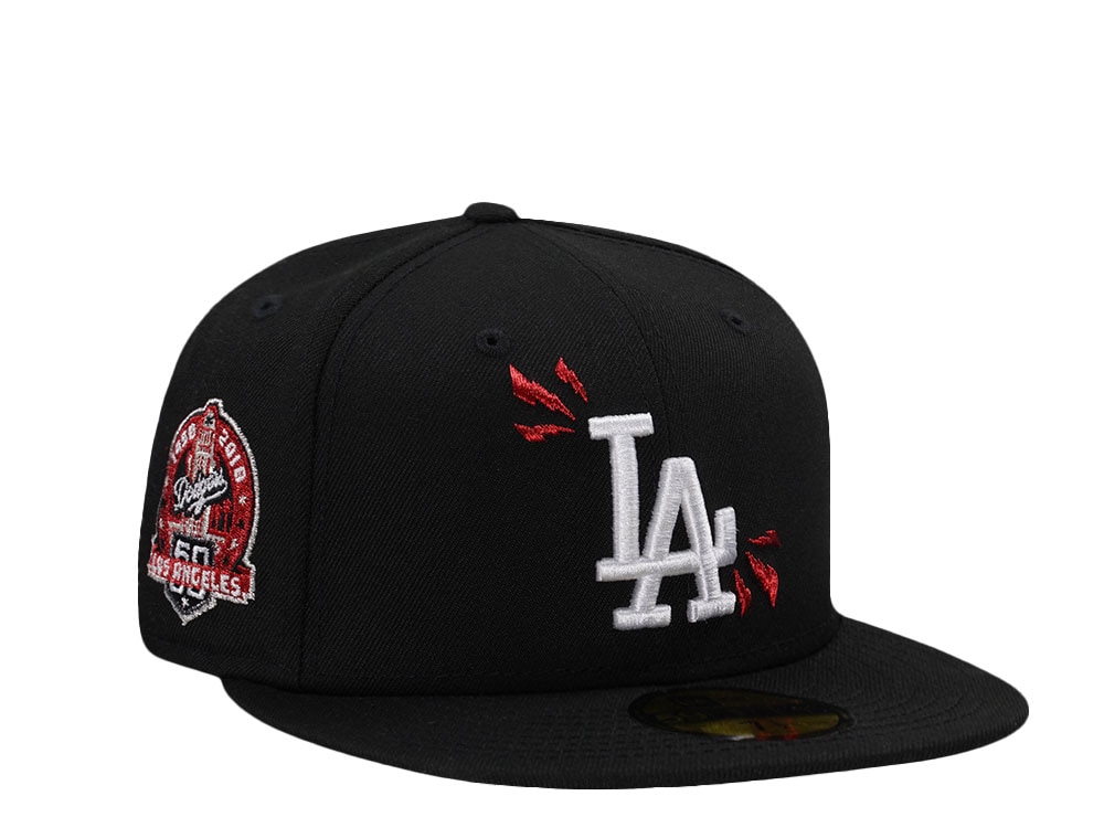 New Era Los Angeles Dodgers 60th Anniversary Black Prime Edition 59Fifty Fitted Cap