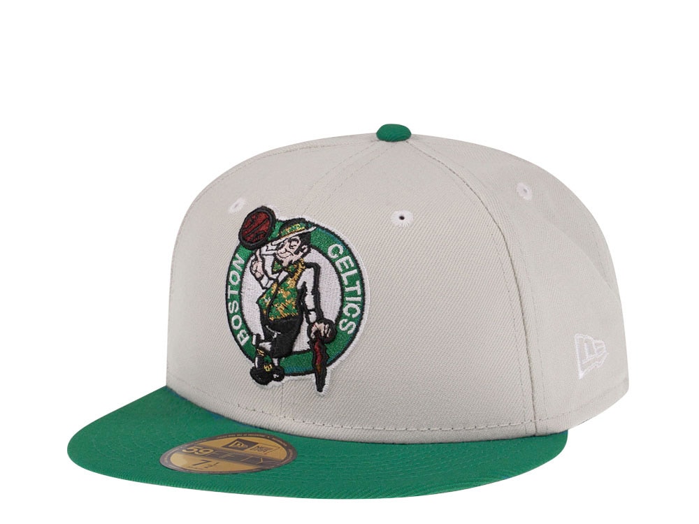 New Era Boston Celtics Cream Two Tone Edition 59Fifty Fitted Hat