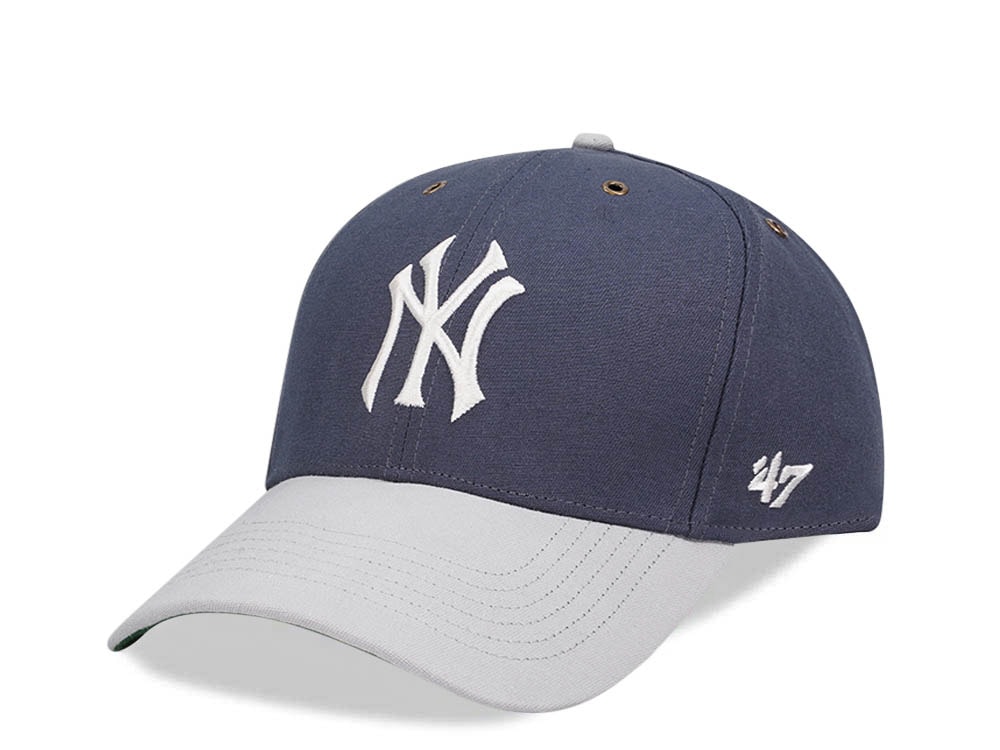 47Brand New York Yankees Vintage Navy Campus MVP Strapback Hat