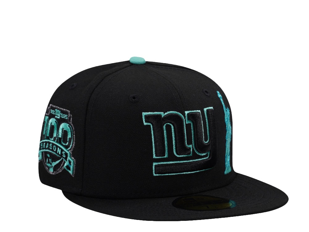 New Era New York Giants 100th Anniversary Black Prime Edition 59Fifty Fitted Cap