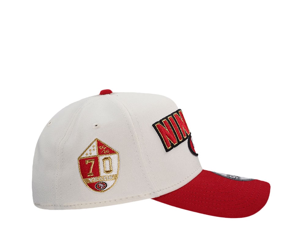 New Era San Francisco 49ers 70 Years Chrome Two Tone Edition 9Forty A Frame Snapback Hat